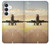 S3837 Airplane Take off Sunrise Case For Samsung Galaxy S25 FE