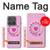 S2847 Pink Retro Rotary Phone Case For Motorola Edge (2025)