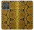 S3365 Yellow Python Skin Graphic Print Case For Motorola Edge (2025)