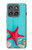 S3428 Aqua Wood Starfish Shell Case For Motorola Edge (2025)