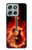 S0415 Fire Guitar Burn Case For Motorola Moto G56