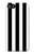 S2297 Black and White Vertical Stripes Case For iPhone 5 5S SE
