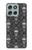 S2371 Skull Vintage Monochrome Pattern Case For Motorola Moto G56