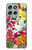 S3205 Retro Art Flowers Case For Motorola Moto G56