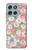 S3688 Floral Flower Art Pattern Case For Motorola Moto G56