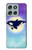 S3807 Killer Whale Orca Moon Pastel Fantasy Case For Motorola Moto G56