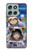 S3915 Raccoon Girl Baby Sloth Astronaut Suit Case For Motorola Moto G56