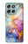 S4001 Multicolored Abstract Lilac Emerald Case For Motorola Moto G56