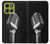 S1672 Retro Microphone Jazz Music Case For Motorola Moto G86