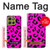 S1850 Pink Leopard Pattern Case For Motorola Moto G86