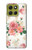 S1859 Rose Pattern Case For Motorola Moto G86