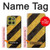 S2231 Yellow and Black Line Hazard Striped Case For Motorola Moto G86