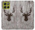 S2505 Reindeer Head Old Wood Texture Graphic Case For Motorola Moto G86