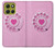 S2847 Pink Retro Rotary Phone Case For Motorola Moto G86