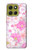 S3036 Pink Sweet Flower Flora Case For Motorola Moto G86