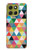 S3049 Triangles Vibrant Colors Case For Motorola Moto G86