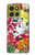 S3205 Retro Art Flowers Case For Motorola Moto G86