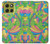 S3273 Flower Line Art Pattern Case For Motorola Moto G86