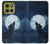S3693 Grim White Wolf Full Moon Case For Motorola Moto G86