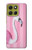 S3805 Flamingo Pink Pastel Case For Motorola Moto G86
