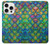 S4071 Colorful Mermaid Scale Case For iPhone 16 pro