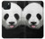 S4049 Cute Panda Stick Out Tongue Case For iPhone 15 Plus