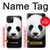 S4049 Cute Panda Stick Out Tongue Case For iPhone 15 Plus