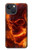 S4062 Fire Skull Case For iPhone 14