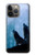 S4053 Two Wolves Couple Howling Forest Case For iPhone 14 Pro