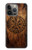 S4036 Viking Vegvisir Compass Wood Case For iPhone 13