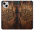 S4036 Viking Vegvisir Compass Wood Case For iPhone 13