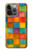 S4077 Water Color Painting Colorful Check Pattern Case For iPhone 13