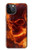 S4062 Fire Skull Case For iPhone 12, iPhone 12 Pro