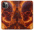 S4062 Fire Skull Case For iPhone 12, iPhone 12 Pro