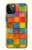 S4077 Water Color Painting Colorful Check Pattern Case For iPhone 12 Pro Max