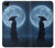 S4034 Samurai Moon Night Case For iPhone 5 5S SE