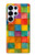 S4077 Water Color Painting Colorful Check Pattern Case For Samsung Galaxy S25 Ultra