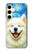 S4064 Smile Dog Van Gogh Starry Night Case For Samsung Galaxy S24