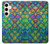 S4071 Colorful Mermaid Scale Case For Samsung Galaxy S24 Plus