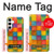 S4077 Water Color Painting Colorful Check Pattern Case For Samsung Galaxy S24 Plus
