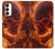 S4062 Fire Skull Case For Samsung Galaxy S23