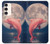 S4045 Dolphin Moon Night Case For Samsung Galaxy S23 Plus