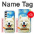 S4064 Smile Dog Van Gogh Starry Night Case For Samsung Galaxy S23 Plus
