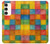 S4077 Water Color Painting Colorful Check Pattern Case For Samsung Galaxy S23 Plus