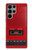 S4073 Vintage Red Cassette Player Graphic Case For Samsung Galaxy S23 Ultra