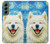 S4064 Smile Dog Van Gogh Starry Night Case For Samsung Galaxy S22 Plus