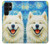S4064 Smile Dog Van Gogh Starry Night Case For Samsung Galaxy S22 Ultra