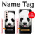 S4049 Cute Panda Stick Out Tongue Case For Samsung Galaxy S21 5G