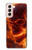 S4062 Fire Skull Case For Samsung Galaxy S21 5G