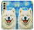 S4064 Smile Dog Van Gogh Starry Night Case For Samsung Galaxy S21 FE 5G